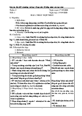 Giáo án Bác Hồ và những bài học về đạo đức lối sống dành cho học sinh